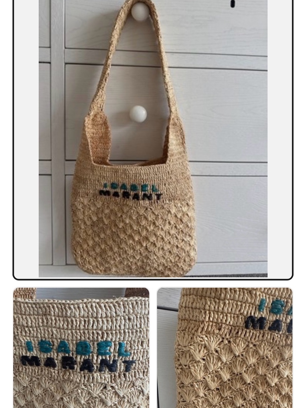Isabel Marant Praia Small Raffia Tote Bag